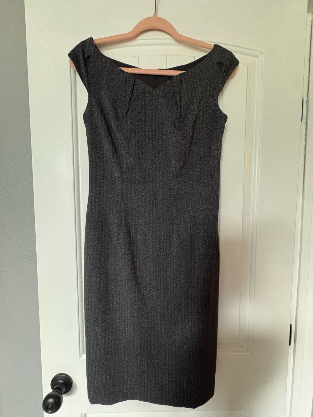 Wilson Charcoal Sheath Midi Dress